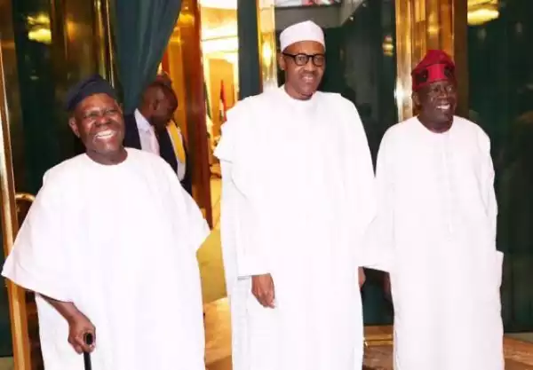 Photos: Pres. Buhari Receives APC Chieftains, Bola Tinubu & Bisi Akande