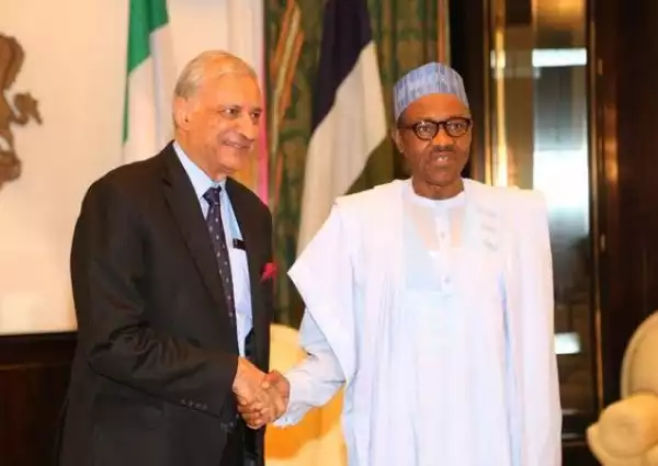 Photos: President Buhari Meets Commonwealth Sec. Gen At The State House