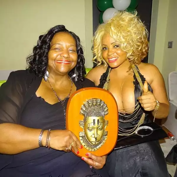Photos: See The B**bs Baring Outfit Cossy Ojiakor Wore To An Award Ceremony In Germany