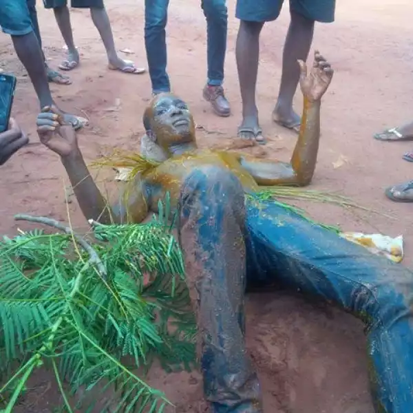 Photos: See What They Did To This Guy After He Graduated From Kogi State Uni