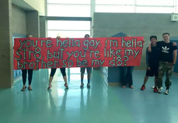 Photos: Straight Teen Asks His Gay Best Friend To Prom