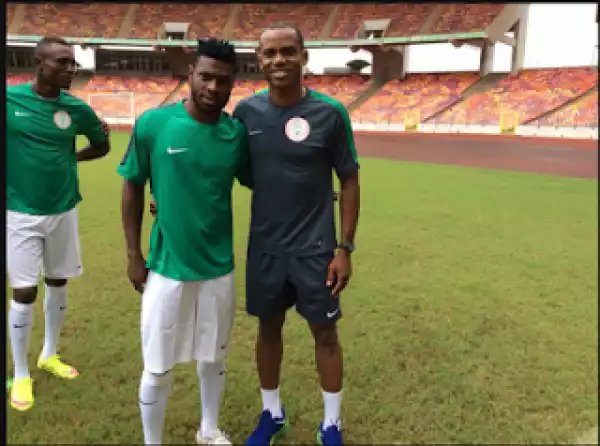 Photos: Sunday Oliseh Poses With His Boys After Today