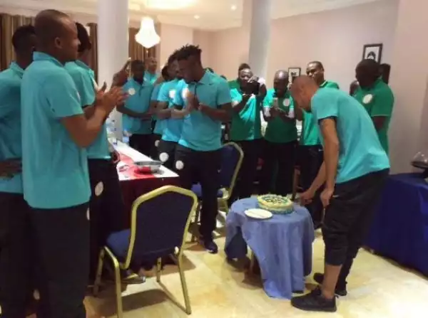 Photos: Super Eagles Players Hold Birthday Get Together For Their Colleague, Ekong