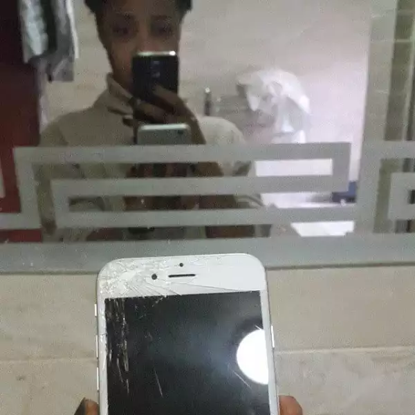 Photos: Tonto Dikeh damages 2 iPhone 6 in 3 days
