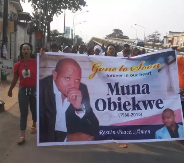 Photos : Candle light procession for late actor, Muna Obiekwe