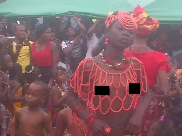 Photos From An Unclad Annual Virgin Dance That Holds In Abiriba Kingdom