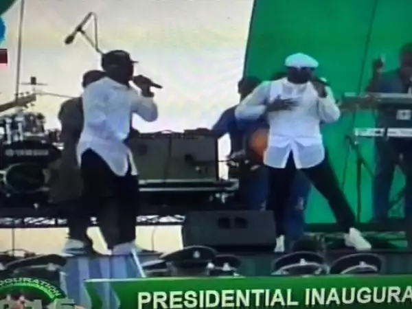Photos From P-Square Performing At The Inauguration