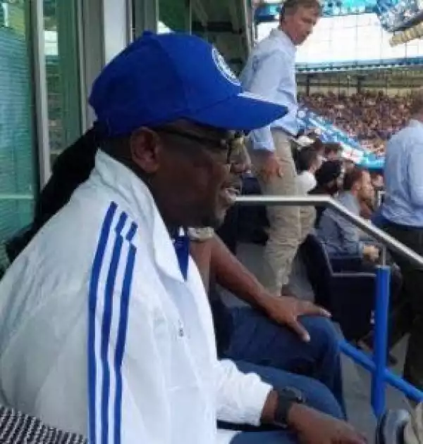 Photos Of Niger State Governor At Stamford Bridge Watching Chelsea Vs Arsenal Match