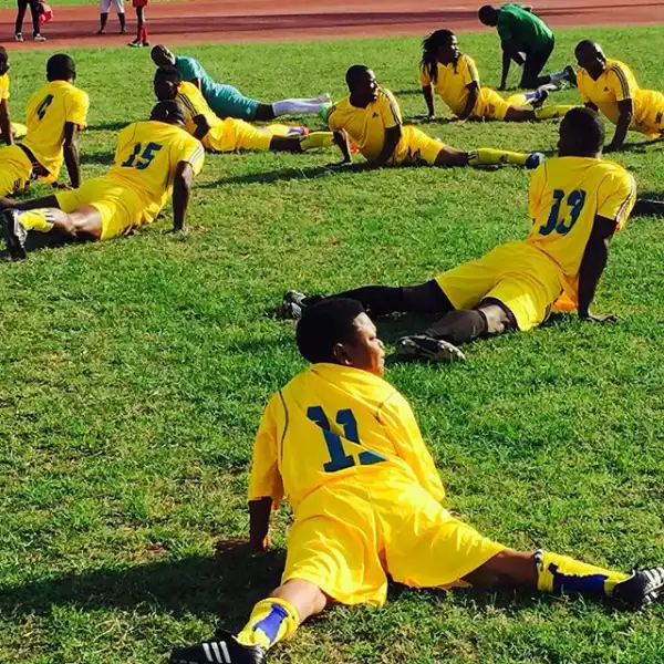 Photos Of Osita Iheme (Pawpaw) Keeping Himself Fit In A Pitch