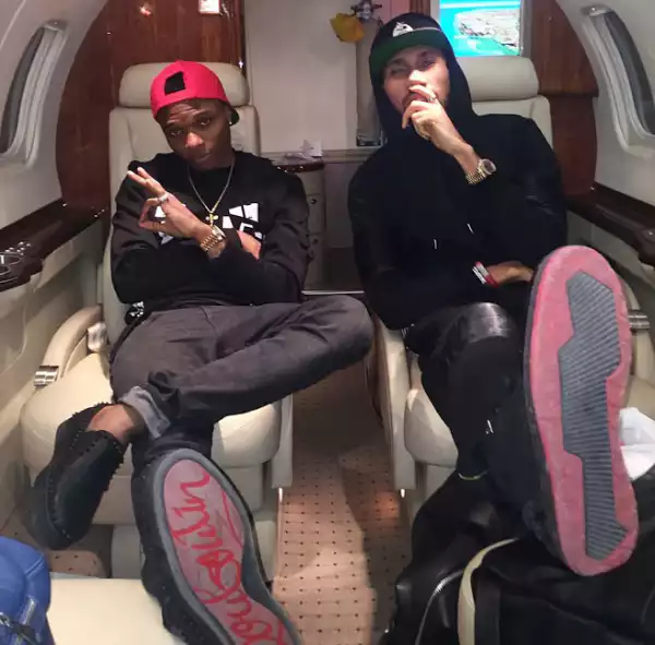 Photos Of Wizkid And Phyno As They Board On A Private Jet Ahead Of MAMAs