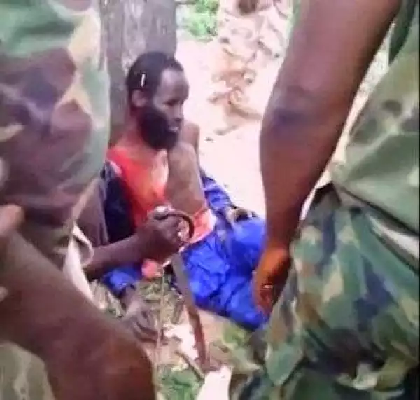 Pic of fake Abubakar Shekau when he was captured surfaces online