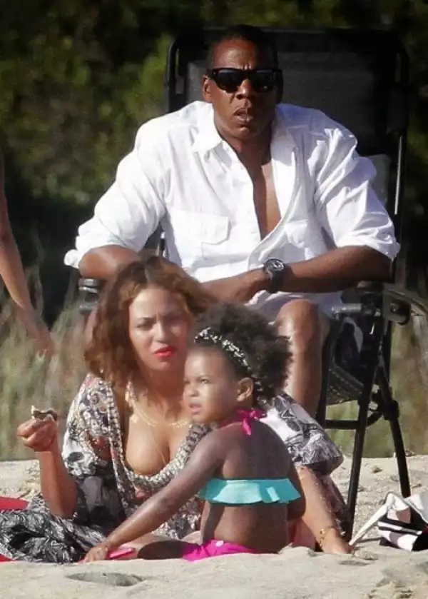 Pics: Beyonce celebrates birthday with Jay Z & Blue Ivy on a beach in France