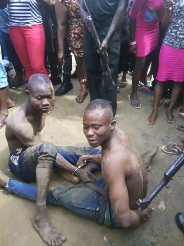 Pictures Of Kidnappers Arrested This Morning In Port Harcourt