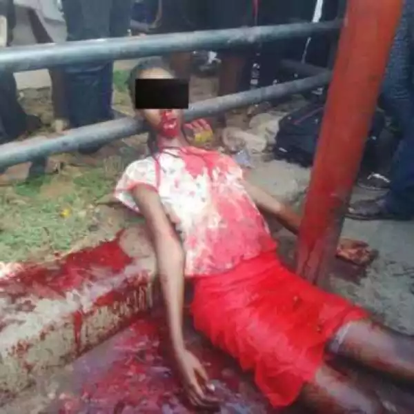 Revealed: Lady That Vomited Blood In Ikorodu Was Not A Runs Girl, Not Thrown From Car