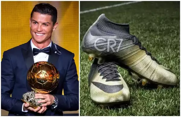 Ronaldo To Wear Diamond-Encrusted Gold Boots In Next Match