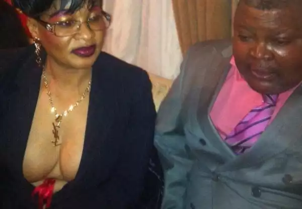 SEE What This Elderly Woman Wore Out In Public Recklessly Leaving Herself Exposed In The Name Of Fashion (Photo)