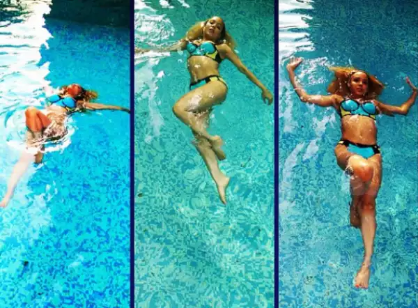 Sarah Ofili puts her bikini body on display