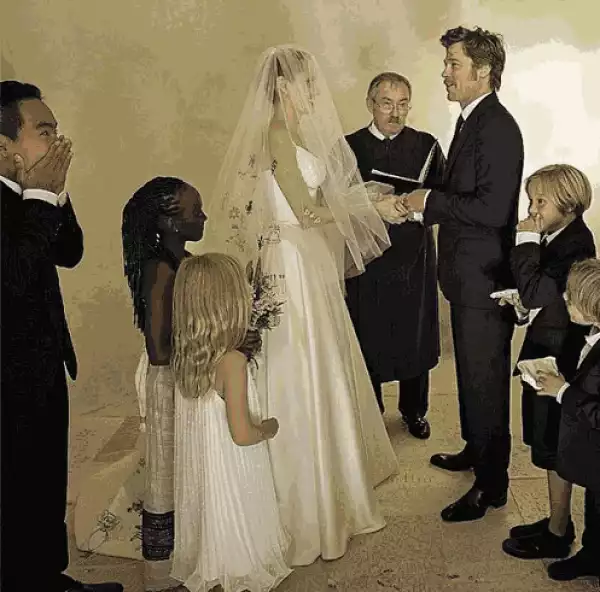 See Another Cute Pic from Angelina Jolie and Brad Pitt’s wedding