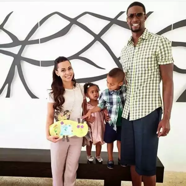 See Beautiful Photos Of Basketball Player, Chris Bosh And His Family + Funny Comments...