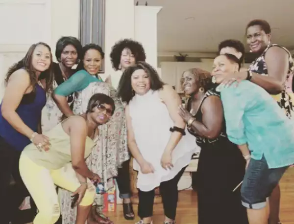 See Lovely Photos Of Singer Omawunmi’s Babyshower Organised By Friends In The US