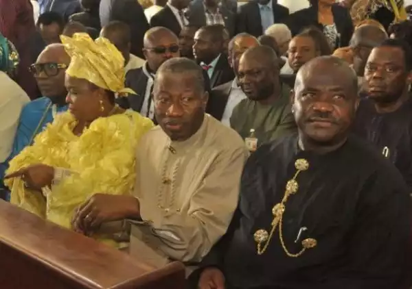 See Photo Of Former President Jonathan & Wife At Thanksgiving Service Today