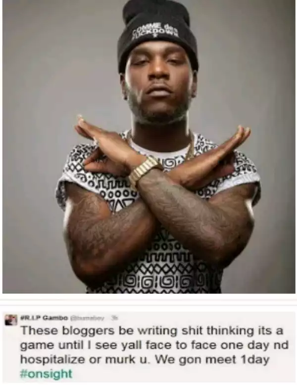 See Threaten Message Burna Boy Sends To All Bloggers