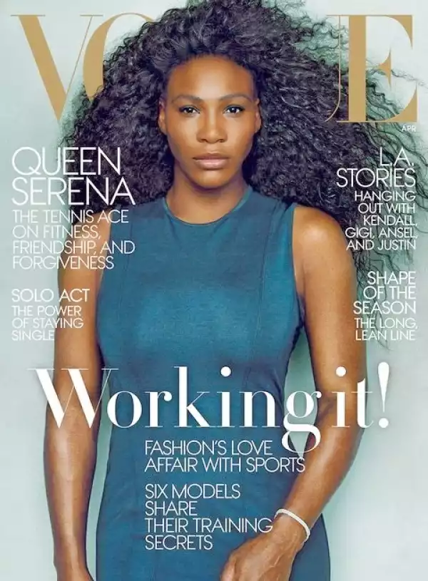 Serena Williams Covers The April 2015 Issue Of Vogue Magazine