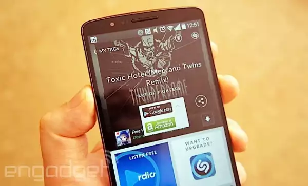 Shazam now lets  you buy or  stream tagged  music via Google  Play