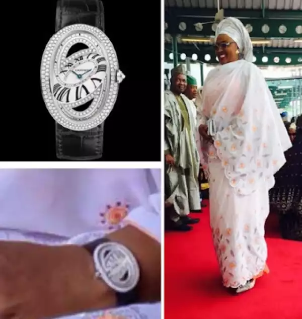 Shocker! First Lady Aisha Buhari’s Inauguration Wristwatch Cost £34,500?