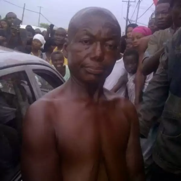 Shocking Photos: Person With A Male Face, Breast And A P*nis Caught In Ghana