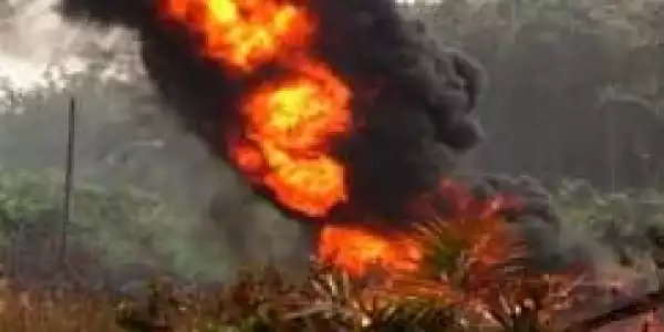 So Sad!! Over 100 Oil Pipeline Vandals Burnt To Death At Arepo, Near Lagos State