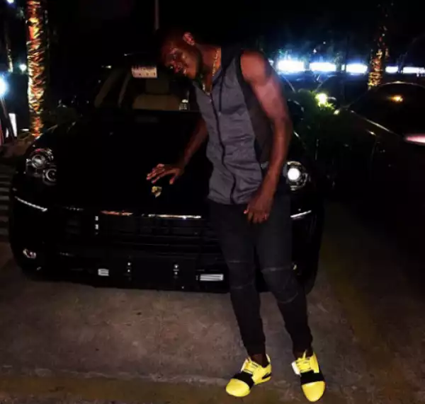 Super Eagles Player, Aaron Samuel, Shows Off His Newly Acquired Porsche Car