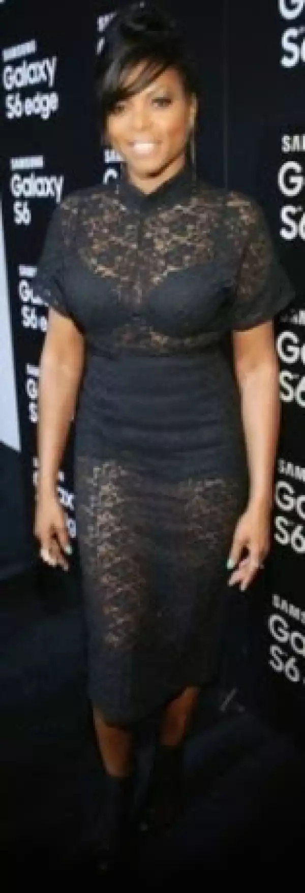 Taraji P. Henson Steps Out In See-Through Dress