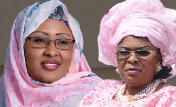 The First Lady Dame Patience Jonathan Congratulates Hajia Aisha Buhari