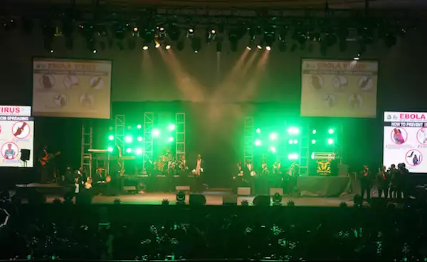 The exceptional 20-man band at K1 Live Unusual Concert