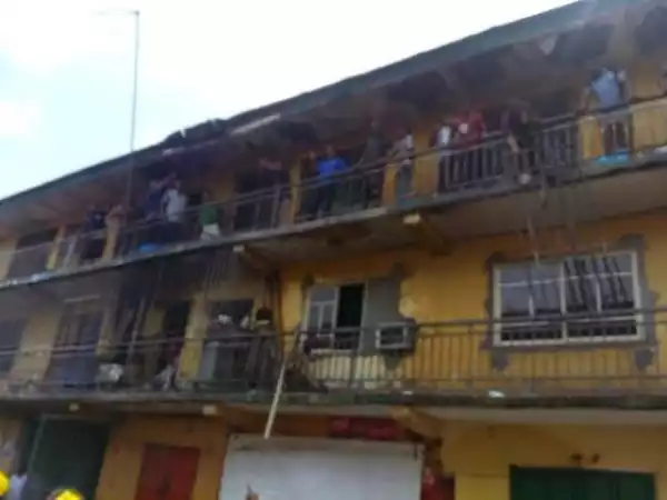 Two Storey Building Catches Fire In Port Harcourt