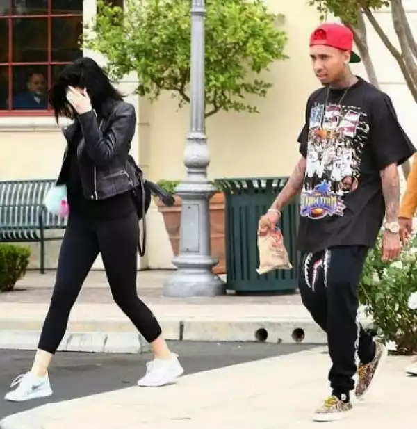 Tyga And His Girl, Kylie Jenner Head Out To A Pharmacy