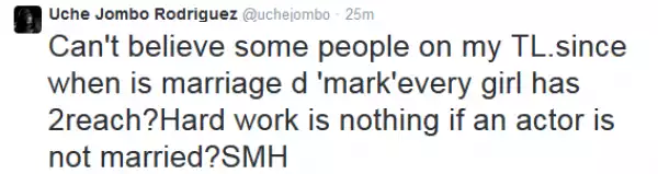 Uche Jumbo shares her views on whether marriagemakes a woman, defends Genevieve...