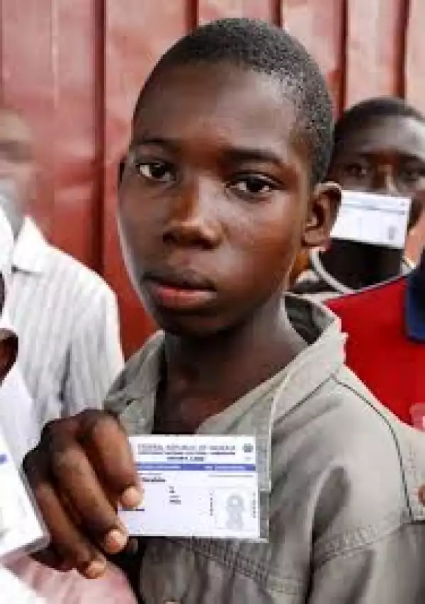 Under Aged Children Collecting Voters Card In The North