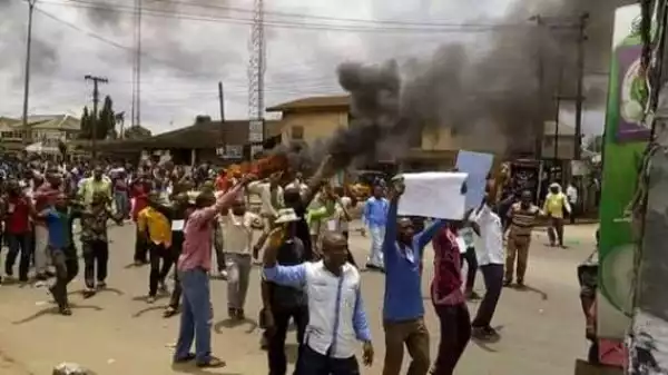Violent Post-Election Protest In Akwa-Ibom Today