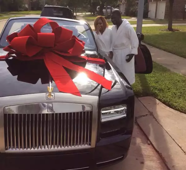  Warri billionaire Ayiri Emami buys wife Rolls Royce as birthday present
