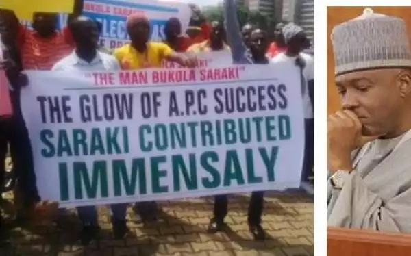 What Is Wrong With This Protest Photo Of Protest For Saraki?