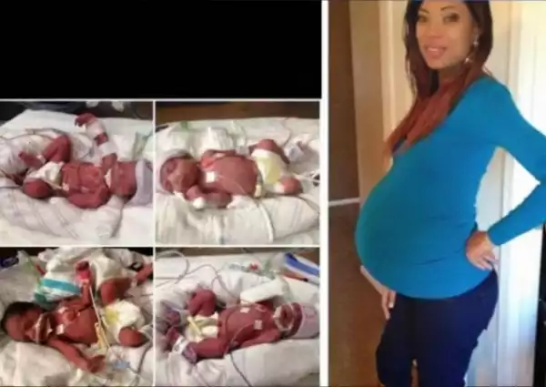 Woman dies hours after giving birth to quadruplets