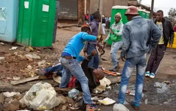 Xenophobic Horror: People Stood Watching While This Foreigner Was Stabbed To Death In South Africa