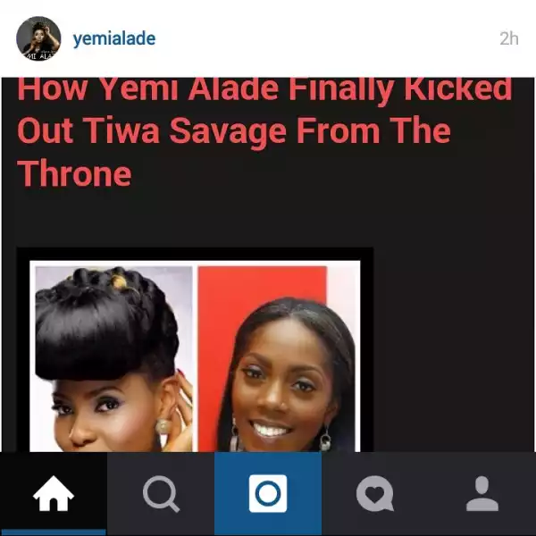 Yemi Alade Reacts To 