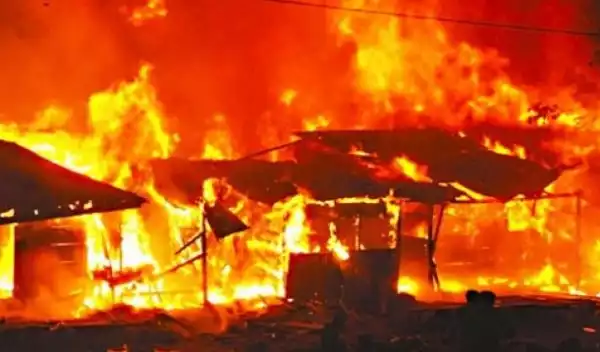 Popular Ebonyi Market Gutted By Fire