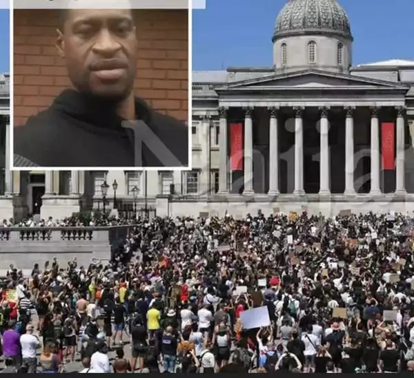 I Can’t Breathe!! UK Joins George Floyd Protests As Thousands Protest In London
