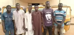 Photo Of Six Men Who Were Nabbed For Receiving Stolen Tricycles In Adamawa
