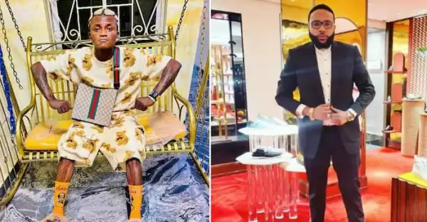 The Hillarious Moment Portable Took To His Heels After Emoney Gave Him A Bundle Of Cash (Video)