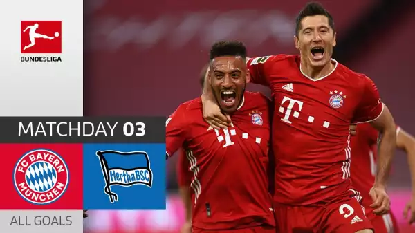 Bayern Munich vs Hertha Berlin | 4 - 3 | Bundesliga All Goals And Highlights (04-10-2020)